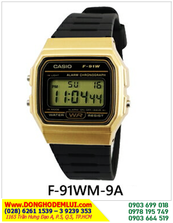 Đồng hồ Casio Học Sinh _Casio F-91WM-9ADF; Đồng hồ điện tử Casio Casio F-91WM-9ADF (Bảo hành 1 năm)
